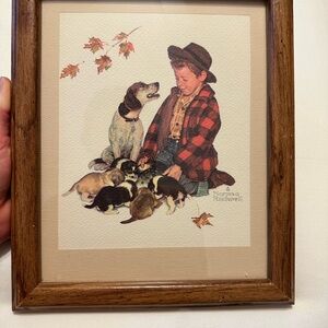 Vintage Norman Rockwell Pride of Parenthood, Lithograph | Framed 1978
